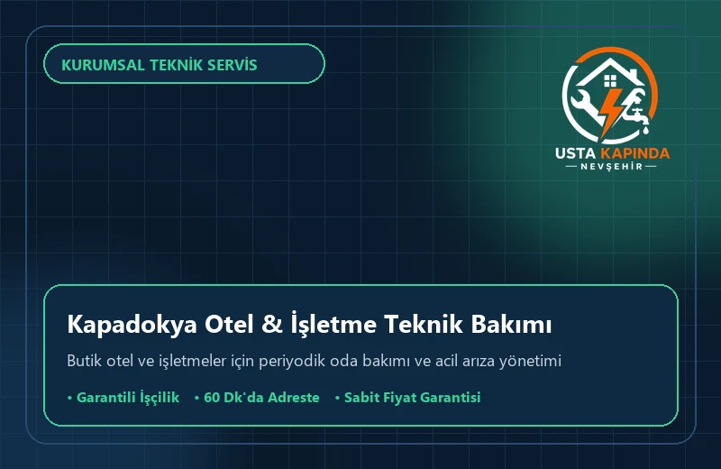 Kapadokya ve Nevşehir Otel Teknik Servis Hizmeti